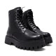 Botins plataforma BB Up negres d'estil militar de canya estreta i plataforma - Querol online