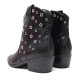 Botins de taló BB Up negres d'estil cowboy amb traus metàlics - Querol online