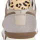 Zapatillas urban Pepe Jeans brit glitter camel con panel trasero de animal print - Querol online