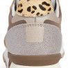 Zapatillas urban Pepe Jeans brit glitter camel con panel trasero de animal print