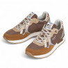 Zapatillas urban Pepe Jeans brit glitter camel con panel trasero de animal print