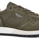 Zapatillas deportivas Pepe Jeans ari soft kaki con suela blanca - Querol online