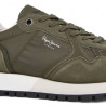 Zapatillas deportivas Pepe Jeans ari soft kaki con suela blanca