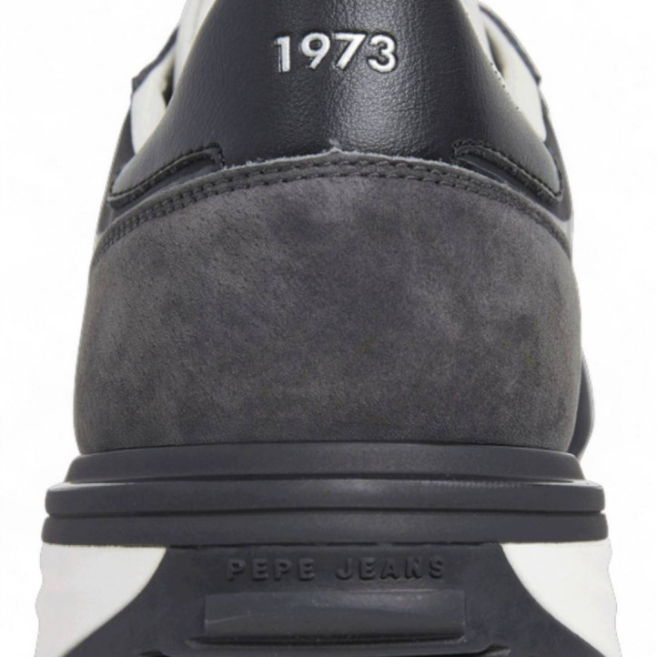 Zapatillas deportivas Pepe Jeans buster serie negras con detalles en blanco - Querol online