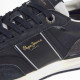 Zapatillas deportivas Pepe Jeans buster serie negras con detalles en blanco - Querol online