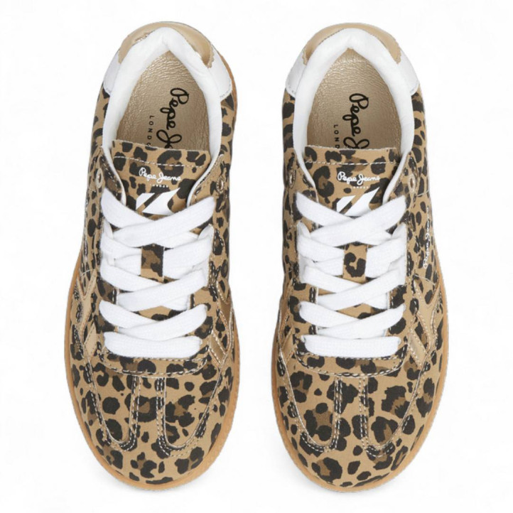Zapatillas deporte Pepe Jeans ball print animal print con suela caramelo - Querol online