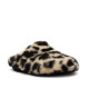 Zapatillas casa BEREVERE animal print de leopardo con pelito - Querol online