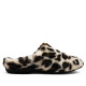 Zapatillas casa BEREVERE animal print de leopardo con pelito - Querol online