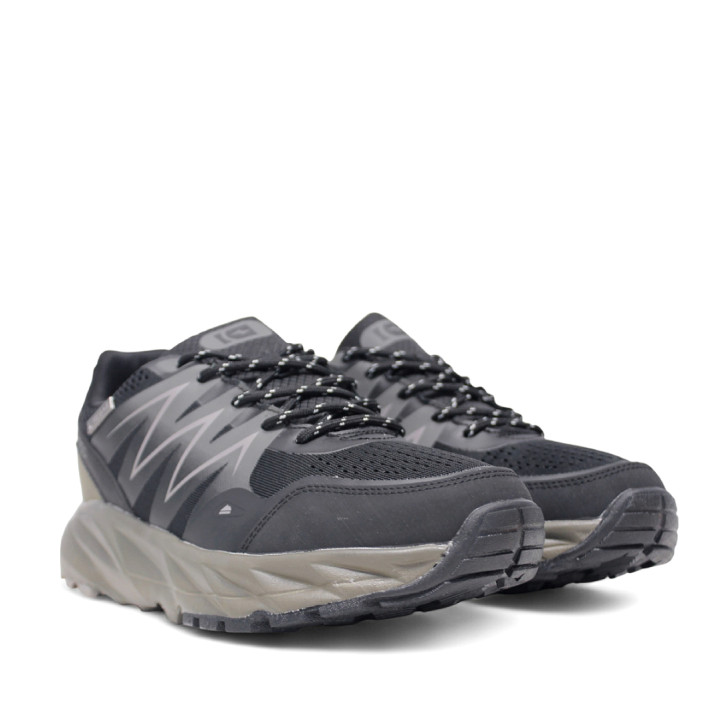 Zapatillas deportivas Nicoboco malker negras con detalles grises waterproof - Querol online