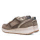Zapatillas urban Treintas taupe con acabado brillante y metalizado - Querol online