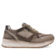 Sabatilles urban Treintas taupe amb acabat brillant i metal·litzat - Querol online