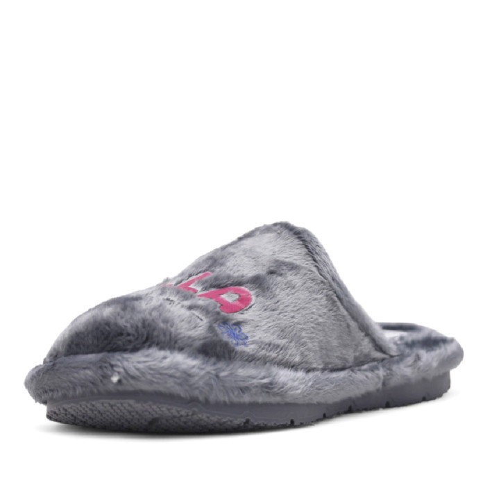 Zapatillas casa Se me ríen los pies grises bella duermiente - Querol online