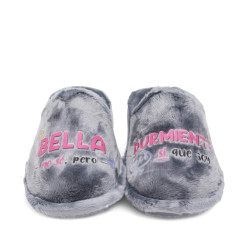Zapatillas casa Se me ríen los pies grises bella duermiente - Querol online