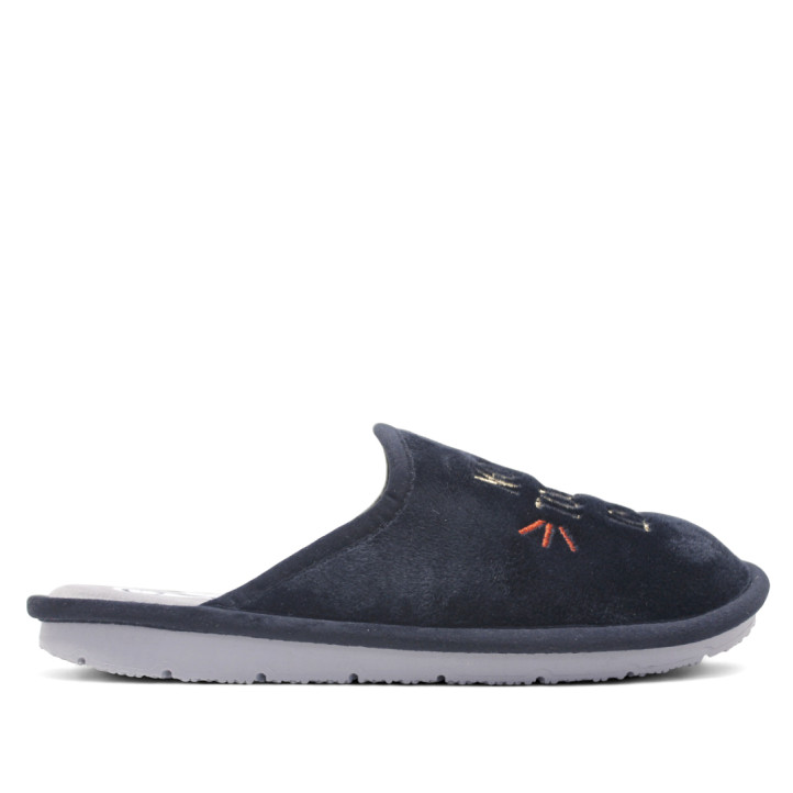 Zapatillas casa Se me ríen los pies negras no me toques los... - Querol online