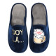 Zapatillas casa Se me ríen los pies azules soy la caña - Querol online