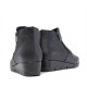 Botines tacón Suite009 negros de piel con paneles cosidos y cremallera lateral - Querol online