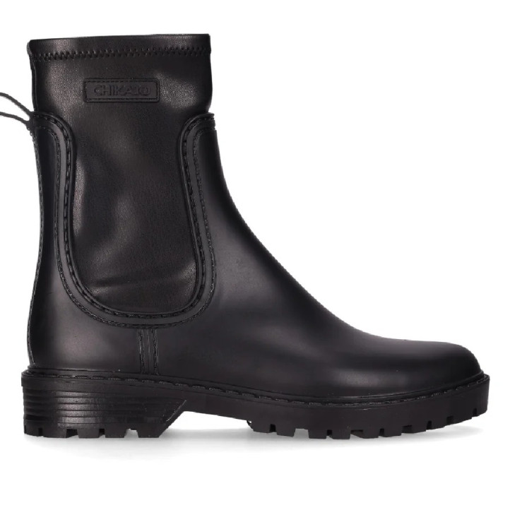 Botas agua Chika 10 rain 11 negras estilo calcetín - Querol online