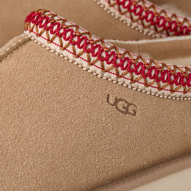 Zuecos UGG Tasman II Sand and Dark Cherry - Querol online