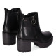 Botines tacón Chika 10 Tacón Medio Piel Vegana - Querol online