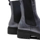 BOTINES DE PIEL METALIZADA MOKA CON ELÁSTICOS CAMILA PORRONET - Querol online
