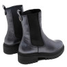 BOTINES DE PIEL METALIZADA MOKA CON ELÁSTICOS CAMILA PORRONET