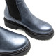 BOTINES DE PIEL METALIZADA PLOMO CON ELÁSTICOS CAMILA PORRONET - Querol online