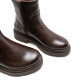 BOTINES DE PIEL MOKA CON CREMALLERA CLARA PORRONET - Querol online