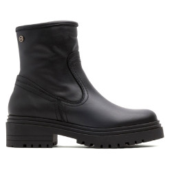 BOTINES DE PIEL NEGROS CON CREMALLERA CLARA PORRONET - Querol online