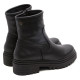 BOTINES DE PIEL NEGROS CON CREMALLERA CLARA PORRONET - Querol online