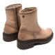 BOTINES DE PIEL TAUPE CON CREMALLERA CLARA PORRONET - Querol online