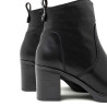 BOTINES DE PIEL DE TACÓN NEGRO RAQUEL PORRONET