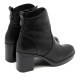 BOTINES DE PIEL DE TACÓN NEGRO RAQUEL PORRONET - Querol online