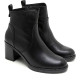 BOTINES DE PIEL DE TACÓN NEGRO RAQUEL PORRONET - Querol online