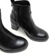 BOTINES DE PIEL DE TACÓN NEGRO RAQUEL PORRONET - Querol online