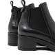 BOTINES DE PIEL NEGRA CON ELÁSTICOS DAFNE PORRONET - Querol online
