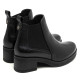 BOTINES DE PIEL NEGRA CON ELÁSTICOS DAFNE PORRONET - Querol online