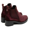 BOTINES DE PIEL BURDEOS CON ELÁSTICOS DÁMARIS PORRONET