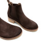 BOTINES DE PIEL MOKA CON ELÁSTICOS DÁMARIS PORRONET - Querol online
