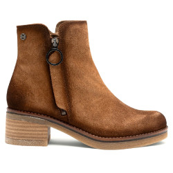 BOTINES DE PIEL CUERO CON CREMALLERA DIANA PORRONET - Querol online