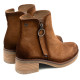 BOTINES DE PIEL CUERO CON CREMALLERA DIANA PORRONET - Querol online