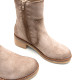 BOTINES DE PIEL ARENA CON CREMALLERA DANIELA PORRONET - Querol online