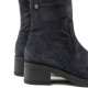 BOTINES DE PIEL CARBÓN CON CREMALLERA DANIELA PORRONET - Querol online