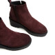 BOTINES DE PIEL CON CUÑA Y CREMALLERA BURDEOS ELISA PORRONET - Querol online