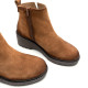 BOTINES DE PIEL CON CUÑA Y CREMALLERA CUERO ELISA PORRONET - Querol online