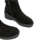 BOTINES DE PIEL CON CUÑA Y CREMALLERA NEGRO ELISA PORRONET - Querol online