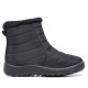 Botines planos Stay negros acolchados con pelito y cremallera - Querol online