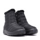 Botines planos Stay negros acolchados con pelito y cremallera - Querol online