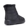 Botines planos Stay negros acolchados con pelito y cremallera