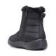 Botines planos Stay negros acolchados con pelito y cremallera - Querol online