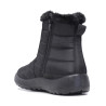 Botines planos Stay negros acolchados con pelito y cremallera